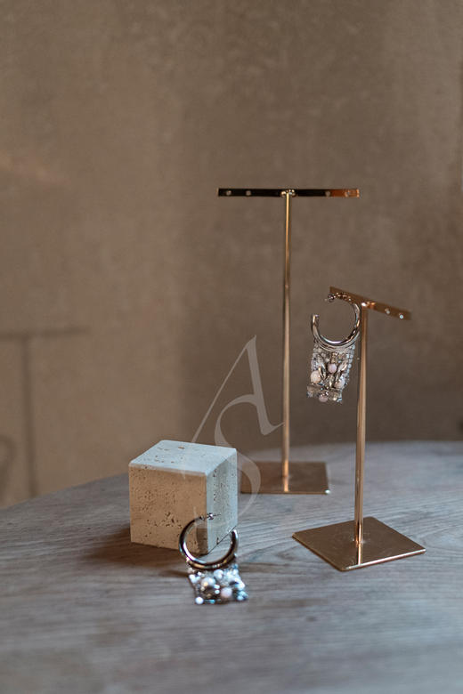 Paco Rabanne 银色链式网纱镶嵌耳饰 商品图0