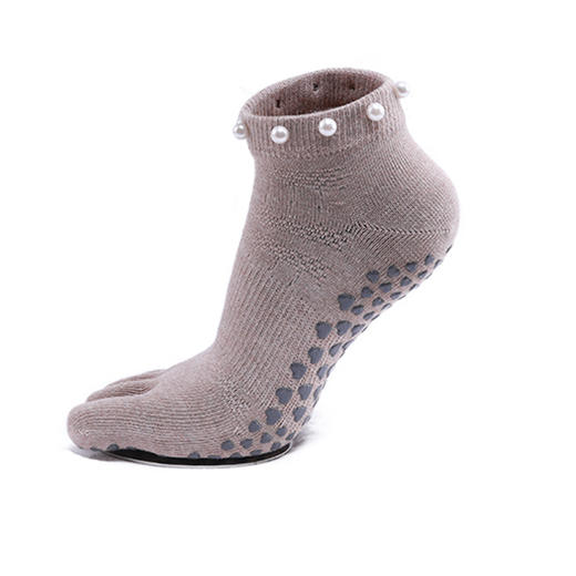 短筒五指袜秋冬款脚底硅胶瑜伽五指袜【13500】 商品图7