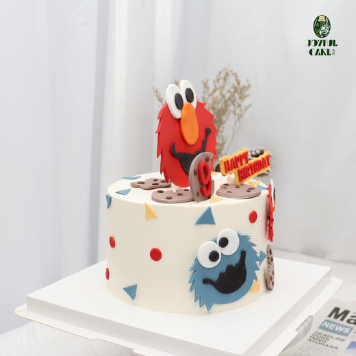 翻糖装饰芝麻街主题蛋糕 商品图1