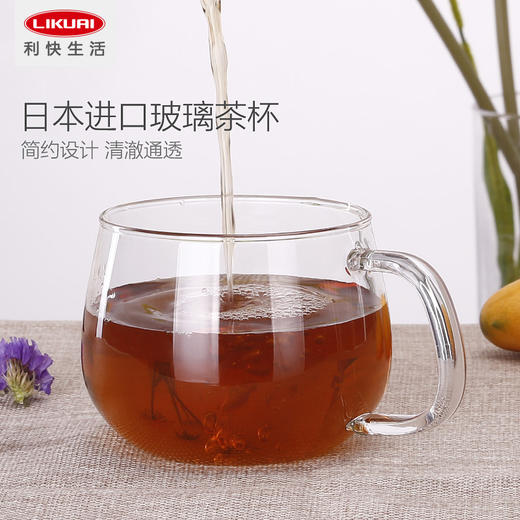 【家居】利快 Kinto 进口带把玻璃杯花茶杯 商品图0