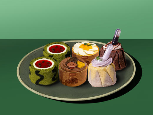 轰趴小套餐：10~20人份，摩登下午茶+杯子蛋糕+冰酪蛋糕+蛋糕卷（茶歇） 商品图5