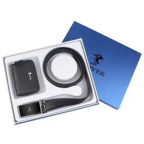 【献礼父亲节】PLOVER香港啄木鸟卡包皮带套装   GD820018-2A