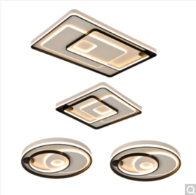 TCL吸顶灯套餐 LED智控客厅灯餐厅卧室灯创意灯具后现代北欧风 魔方系列两室两厅送遥控