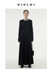 HIDEMI 黑色显瘦纱圈羊毛针织连衣裙 商品缩略图0