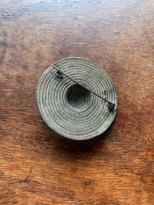 纯银丝编织宽沿帽型别针，顺丰包邮 商品图4