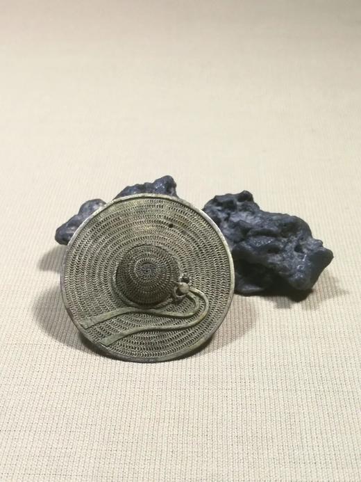纯银丝编织宽沿帽型别针，顺丰包邮 商品图6
