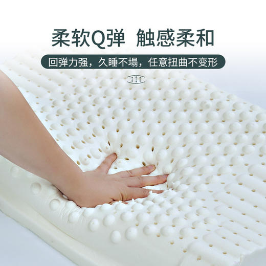 【乳胶枕】天然乳胶枕头90%以上乳胶含量 成人学生枕量乳胶枕 商品图0