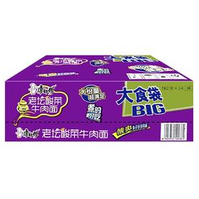 【批发】康师傅大食袋老坛酸菜牛肉面1*24