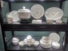 徐家星：60头手绘粉彩水点桃花餐具 商品缩略图0