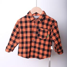 LD假日城堡男童衬衫(J21D2600)（橙格/黑格/紫格）