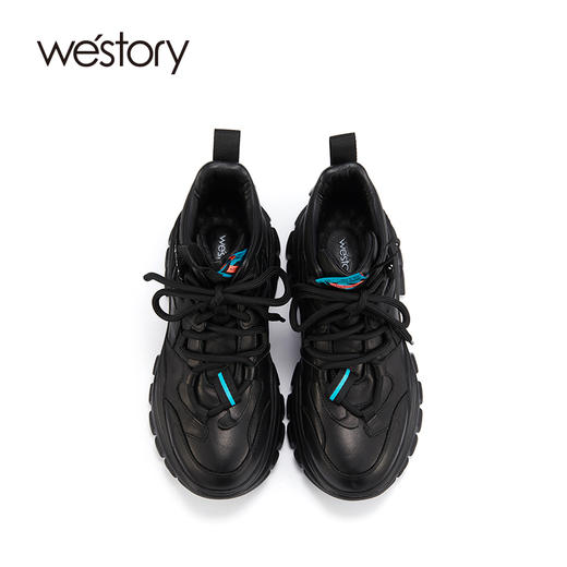 westory2021秋季新款厚底炸街老爹鞋ins潮时尚休闲鞋W21DS81341 商品图2