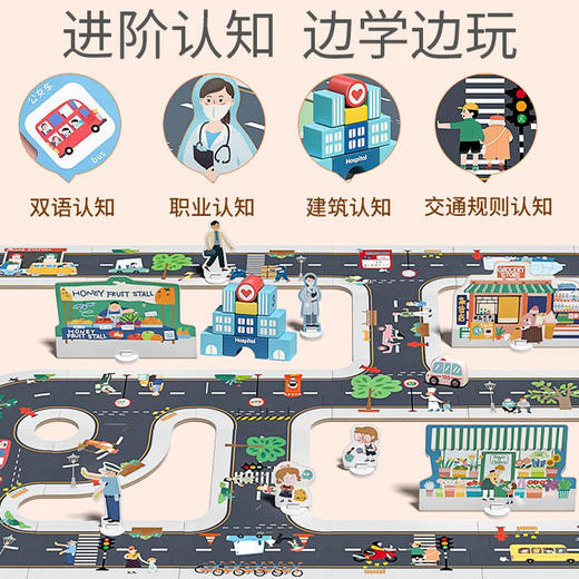 babygo城市交通轨道立体拼图 商品图2