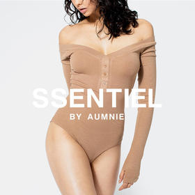 AUMNIE | 罗纹露肩长袖连体衣 RIBBED BODYSUIT