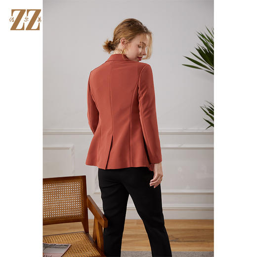 佐尔美2021秋季新款 西装领气质时尚简约短外套女E13SY20 商品图4