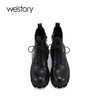 westory2021秋季新款马丁靴英伦风厚底炸街短筒女靴S21DS81181 商品缩略图2