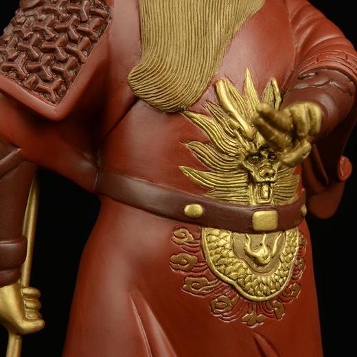 宇达青铜全铜摆件《关公1#》彩绘 铜工艺品 关公 家居装饰摆件 商品图4