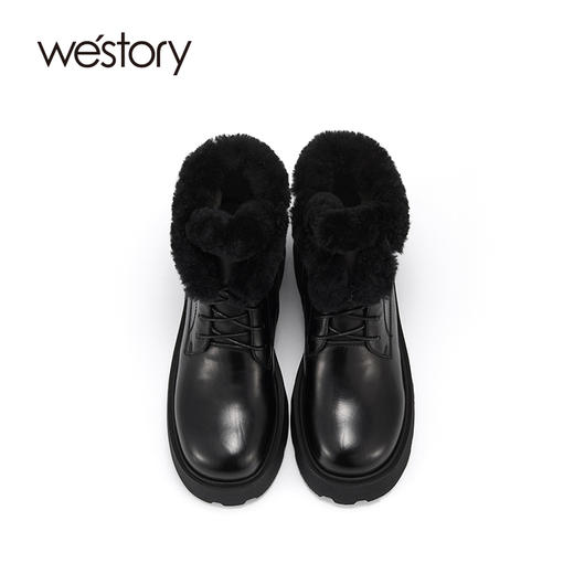 westory2021新款冬季厚底暖暖靴复古时尚女靴S21DS81321 商品图2