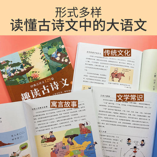 一套好玩易背的小学生古诗文《趣读古诗文》，三步记忆法，轻松背古诗 童书 商品图5