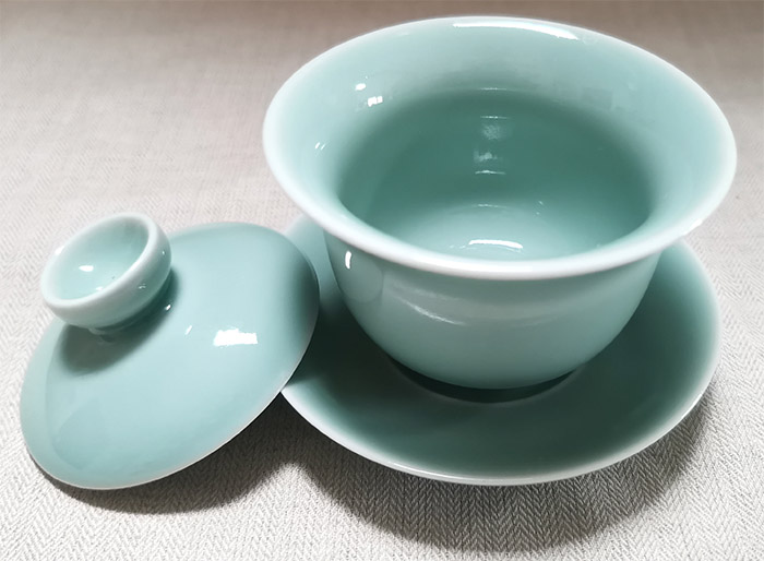 【容心轩】龙泉青瓷 小号盖碗,品杯,闻香杯,盖置