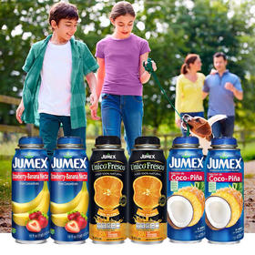Jumex果美乐·生活果汁公益套装     经典蓝黑组合6瓶*473ml