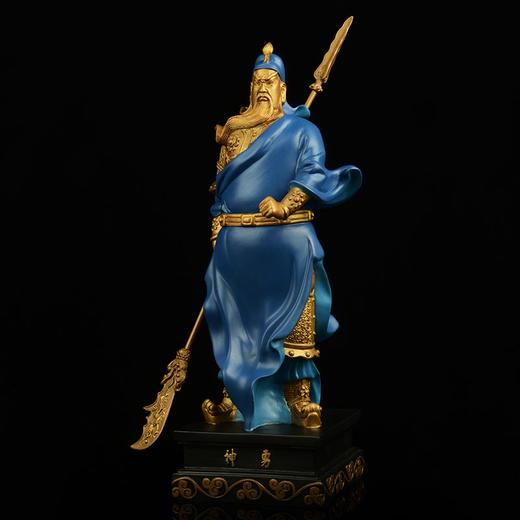 宇达青铜全铜摆件《神勇》彩绘 铜工艺品 关公 家居装饰摆件 商品图3