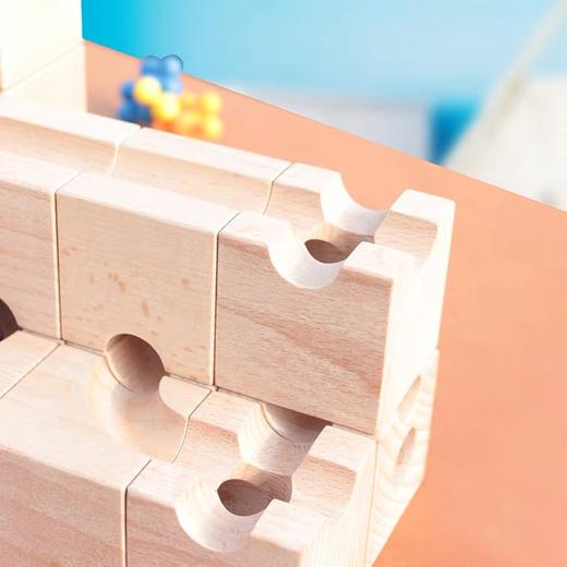 惟木匠心 立体轨道木制积木 商品图2