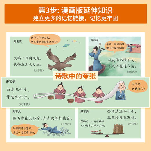一套好玩易背的小学生古诗文《趣读古诗文》，三步记忆法，轻松背古诗 童书 商品图4