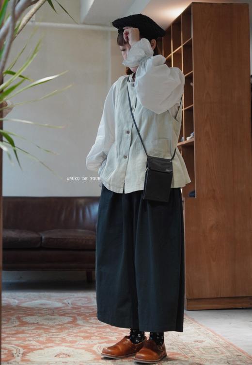 （4折）FRANCESCA白/麻色/黑阔腿裤 商品图7