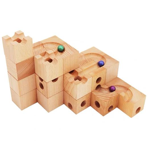 惟木匠心 木制立体轨道积木 商品图4