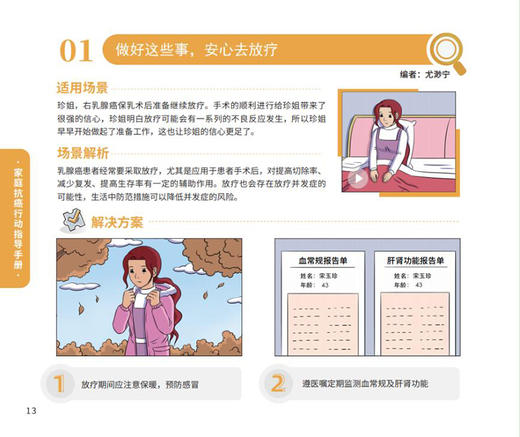 家庭抗癌行动指导手册 医平方 张素 肿瘤医学书籍 肿瘤患者院外护理行动方案自我管理漫画 湖南科学技术出版社9787571011550 商品图2