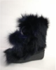 Diavolezza - Short Fur Boots W Pom Pom - Blue 女装 毛毛靴 蓝色 商品缩略图1