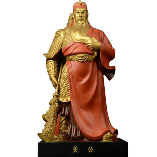 宇达青铜全铜摆件《关公》彩绘 铜工艺品 关公 家居装饰摆件 商品图1