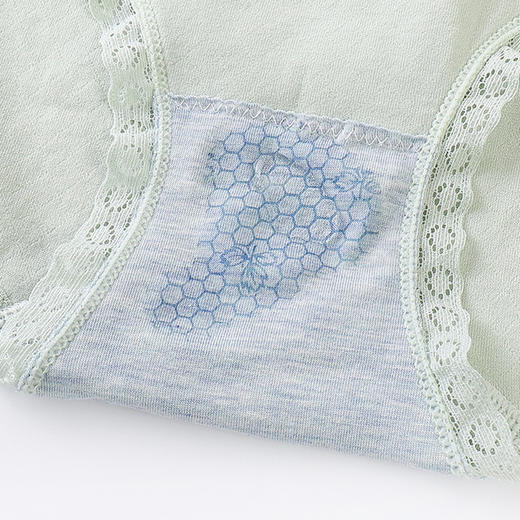 【好物推荐 第二盒立减6元】新款盒装女士内裤莫代尔日系蕾丝中腰纯棉质三角裤 商品图3