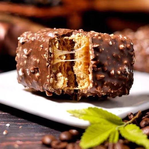 俄罗斯威化进口阿孔特焦糖果仁巧克力威化饼干260g袋装网红零食品 商品图3