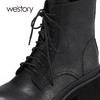 westory2021秋季新款马丁靴英伦风厚底炸街短筒女靴S21DS81181 商品缩略图1
