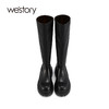 westory2021秋季新品英伦风厚底长靴时尚潮流瘦瘦靴W21DQ80801 商品缩略图2