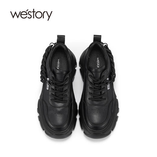 westory2021秋季新款链条时尚休闲鞋ins潮松糕底女鞋71811 商品图1