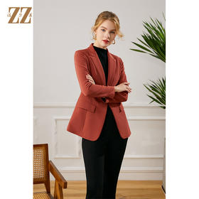 佐尔美2021秋季新款 西装领气质时尚简约短外套女E13SY20