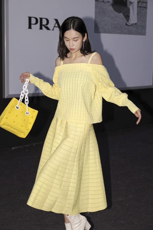 宽松一字肩针织衫 商品图5