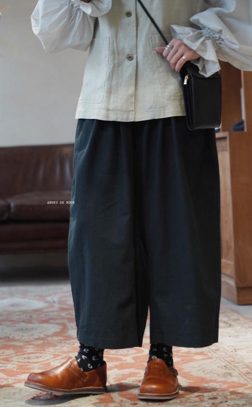 （4折）FRANCESCA白/麻色/黑阔腿裤 商品图6