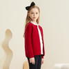 【童装绞花羊绒针织开衫】羊绒世家童装女宝100%羊绒开衫加厚保暖绞花毛衣 商品缩略图3