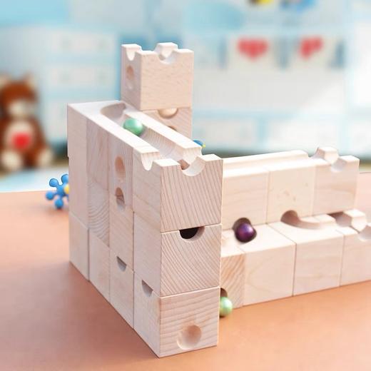 惟木匠心 立体轨道木制积木 商品图1
