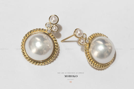 晨曦青云 | 马贝耳钉 商品图0