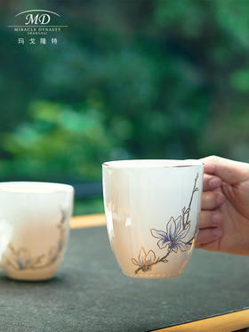 【玛戈隆特】进博盛宴珐琅彩进博之光骨瓷对杯 家用情侣创意礼盒包装