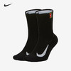 Nike 男女专业加厚毛巾底运动网球袜 吸汗防滑（中筒 2双装） 商品缩略图1