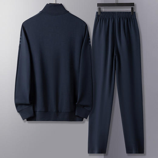 【上衣+裤子】罗蒙运动休闲套装男秋季新品纯色百搭校园运动套装男 商品图12