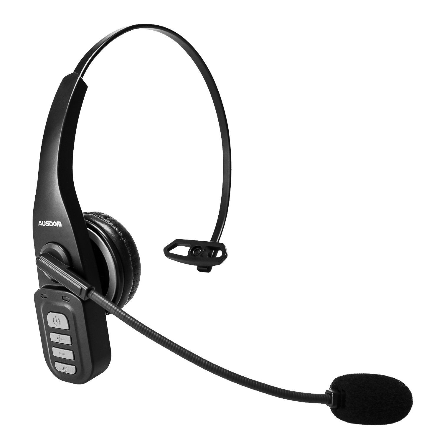 Trucker Bluetooth Headset with Noise Cancelling Microphone, AUSDOM BW0