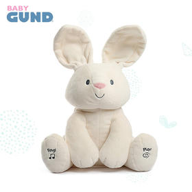 Baby Gund躲猫猫音乐玩偶 可爱兔子公仔费罗拉小兔DZ