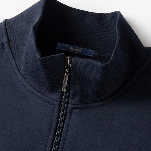 【上衣+裤子】罗蒙运动休闲套装男秋季新品纯色百搭校园运动套装男 商品图5