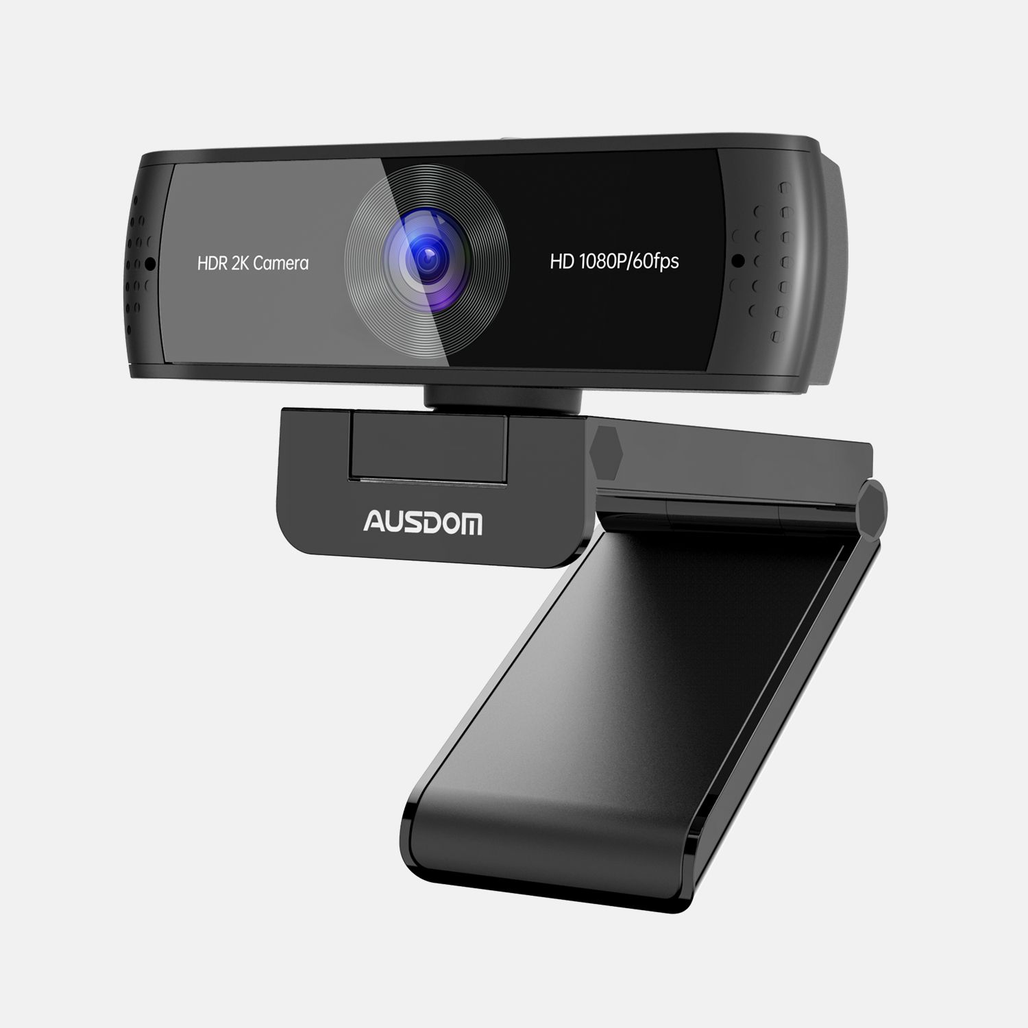 Cámara de streaming en vivo USB Webcam para llamadas de vídeo y grabación Soporte de Facebook YouTube streaming Ausdom Full HD Webcam 1080p Compatible para Mac OS Windows 10/8/7 